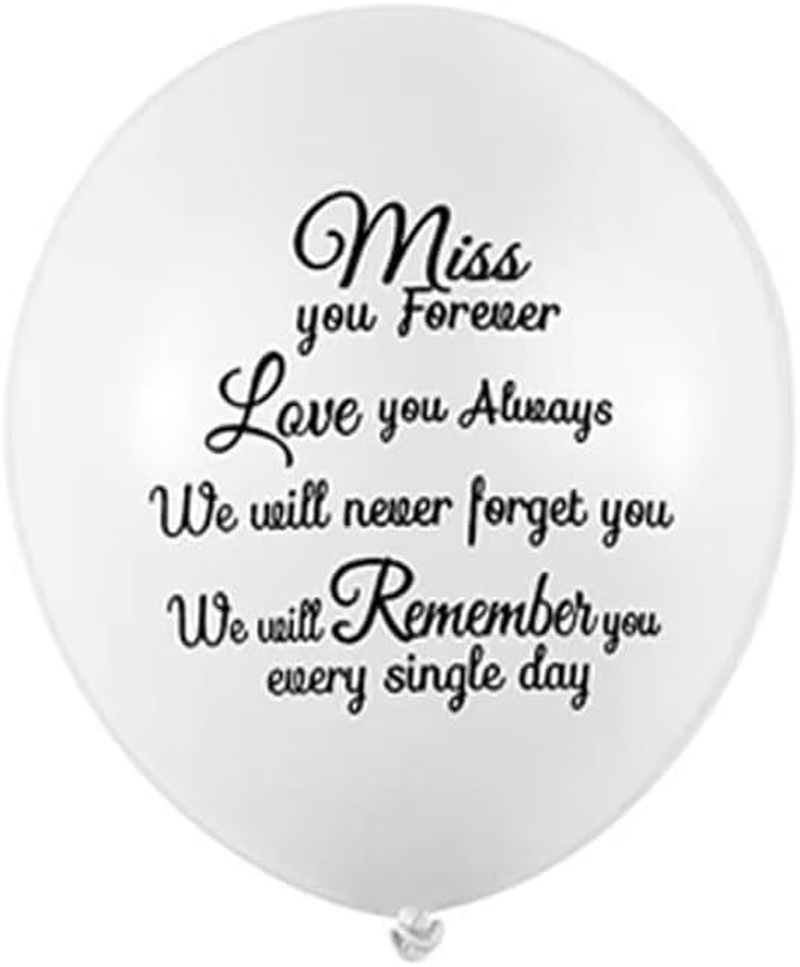 Memorial Memory Remembrance Heaven Balloons for Funeral Release Party Decoration image number 2