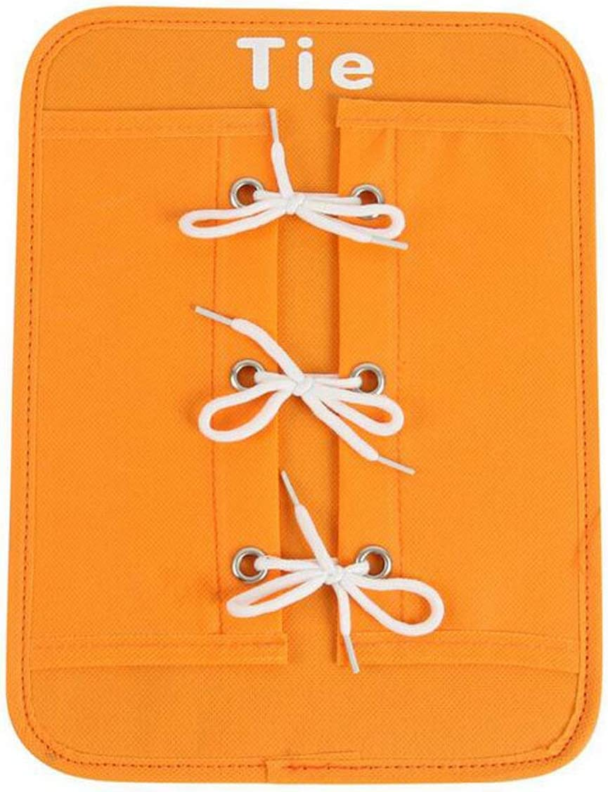 Toddler Early Learning Aids Learn to Dress Board 6Pcs/Lot Busy Board - Zip, Snap, Button, Buckle, Lace & Tie Basic Skills Development Toy image number 1