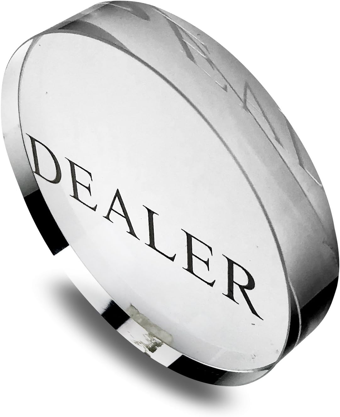 Yuanhe Transparent Poker Dealer Button Crystal Casino Dealer, for Poker and Card Games image number 1