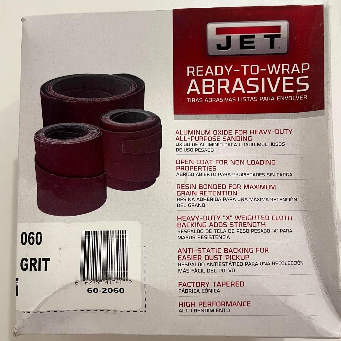 Performax 60-2100 Ready to Wrap Abrasive Strips for Performax 22-44 Drum Sander 100 Grit(3 Wraps in a Box) image number 4