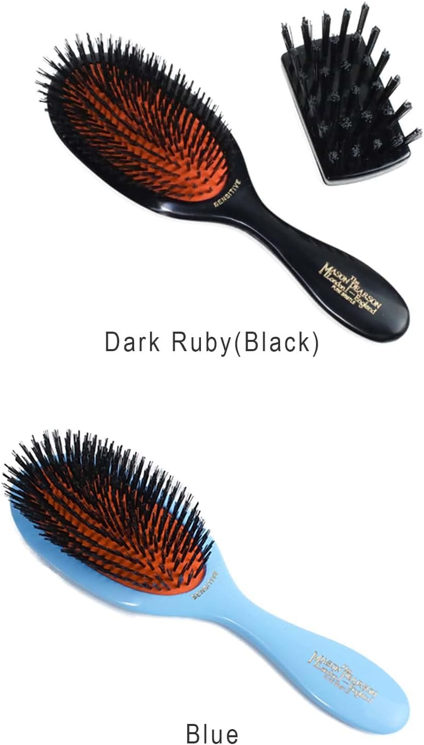 Mason Pearson SB3 Pure Bristle Sensitive Hair Brush - Pink image number 3