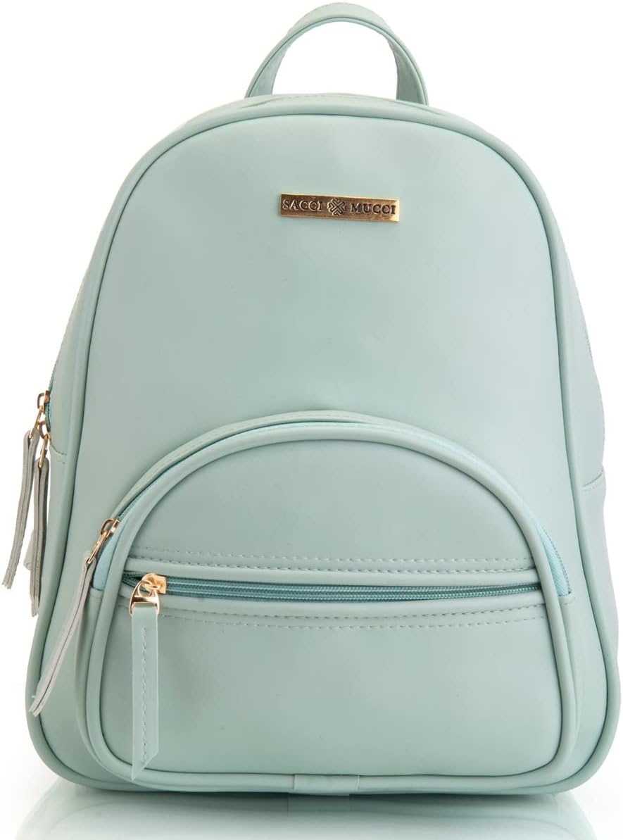 Women'S PU Leather Stylish and Trending Backpack for Office, Daypack, Mini Travel Bag, Casual Backpack - Blush image number 5