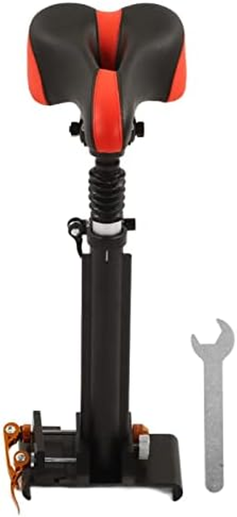 Electric Scooter Seat, Adjustable Height Shock Absorption Punch Saddle Seat Replacement Universal Ergonomic Folding Electric Bike Scooter Seat for M365