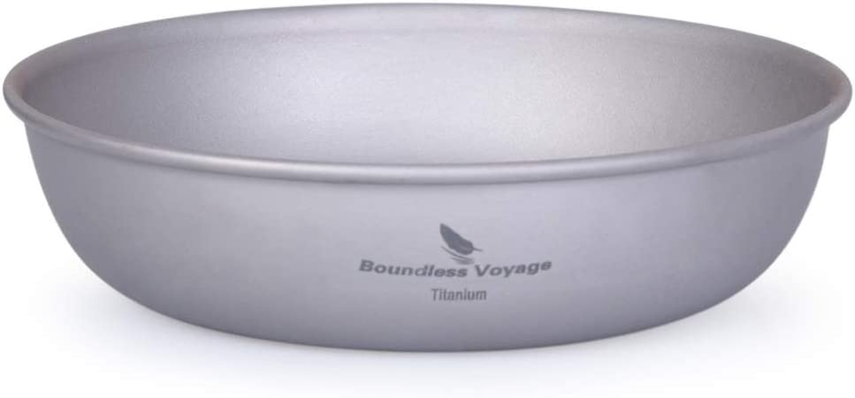 Boundless Voyage Ultralight Titanium Pan Dish Plate with Carry Mesh Bag Outdoor Camping Tableware Cookware Mess Kit