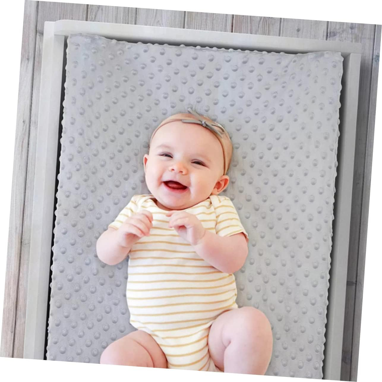 Generic 2Pcs Cover Basket Seat Changing Pad Lounger Table Items Fitted Diapers Polyester image number 6