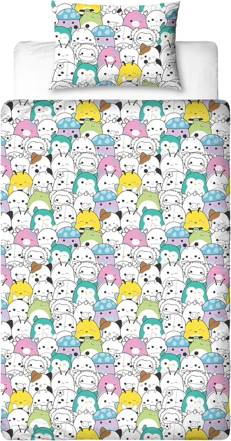 Squishmallows Officially Licensed Flash Design Single Duvet Cover Set | Reversible 2 Sided Characters Bedding Including Matching Pillow Case | Perfect for Kids Bedroom | Polycotton image number 6