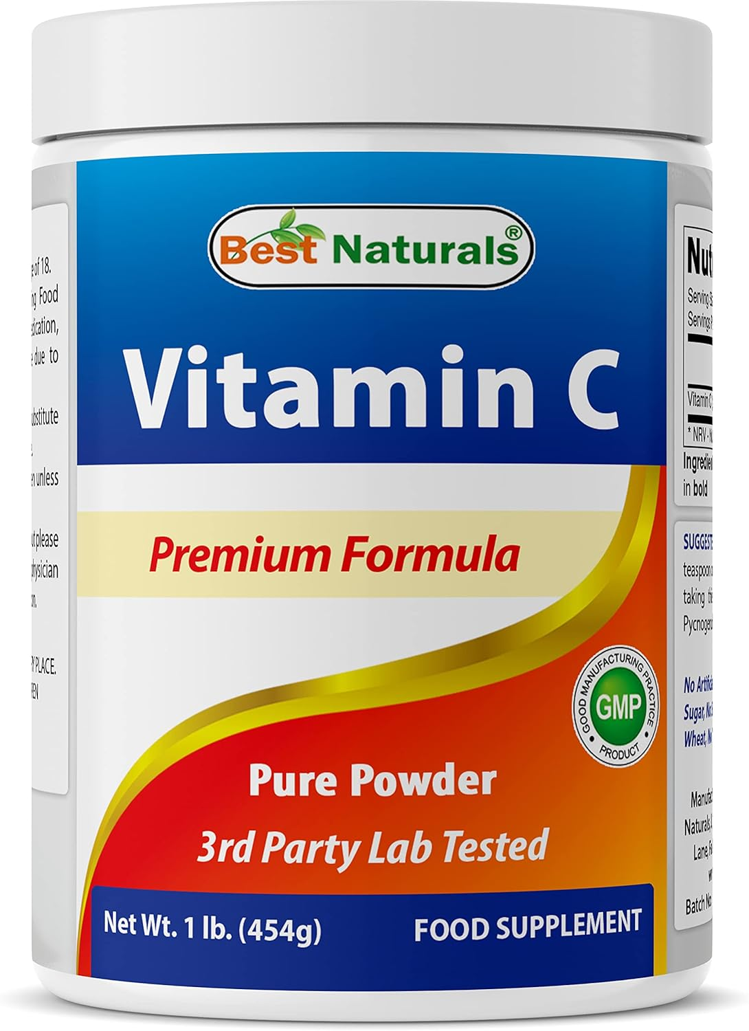 Best Naturals 100% Pure Vitamin C Powder 0.5Kg (454 Grammes) Powder (Also Called Ascorbic Acid) image number 2