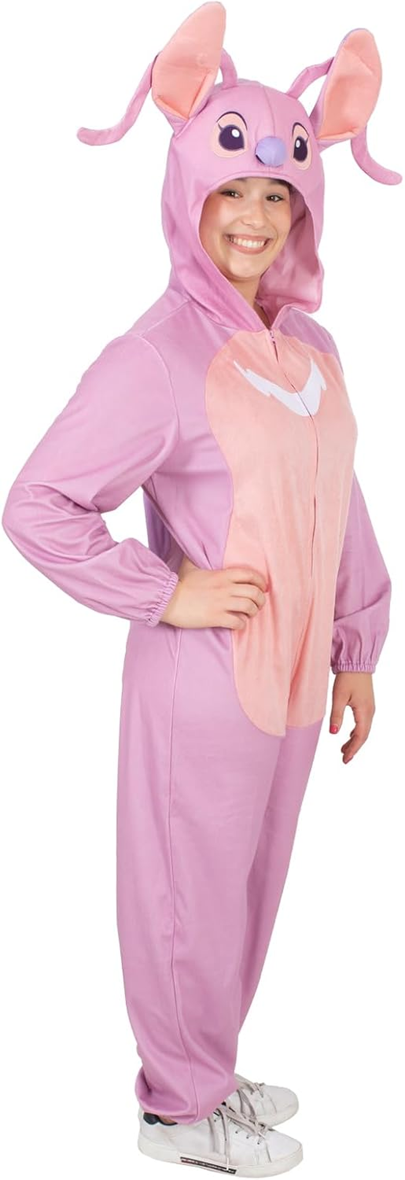 Rubie'S Lilo & Stitch - Angel Hooded Onesie Costume for Adults - Size