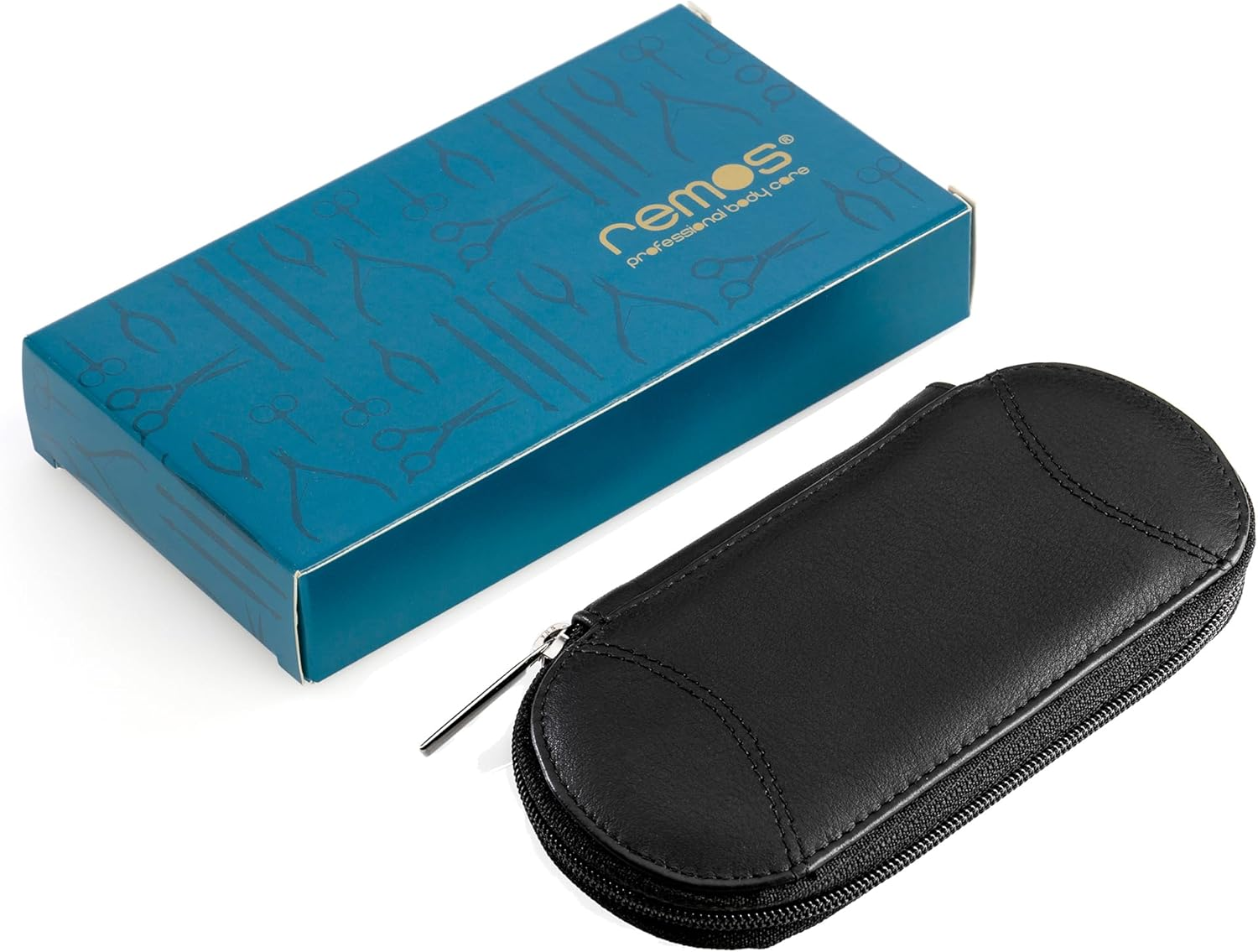 Tellus Nail Set Empty Leather Black for Nail Scissors, Files, Tweezers Etc image number 3