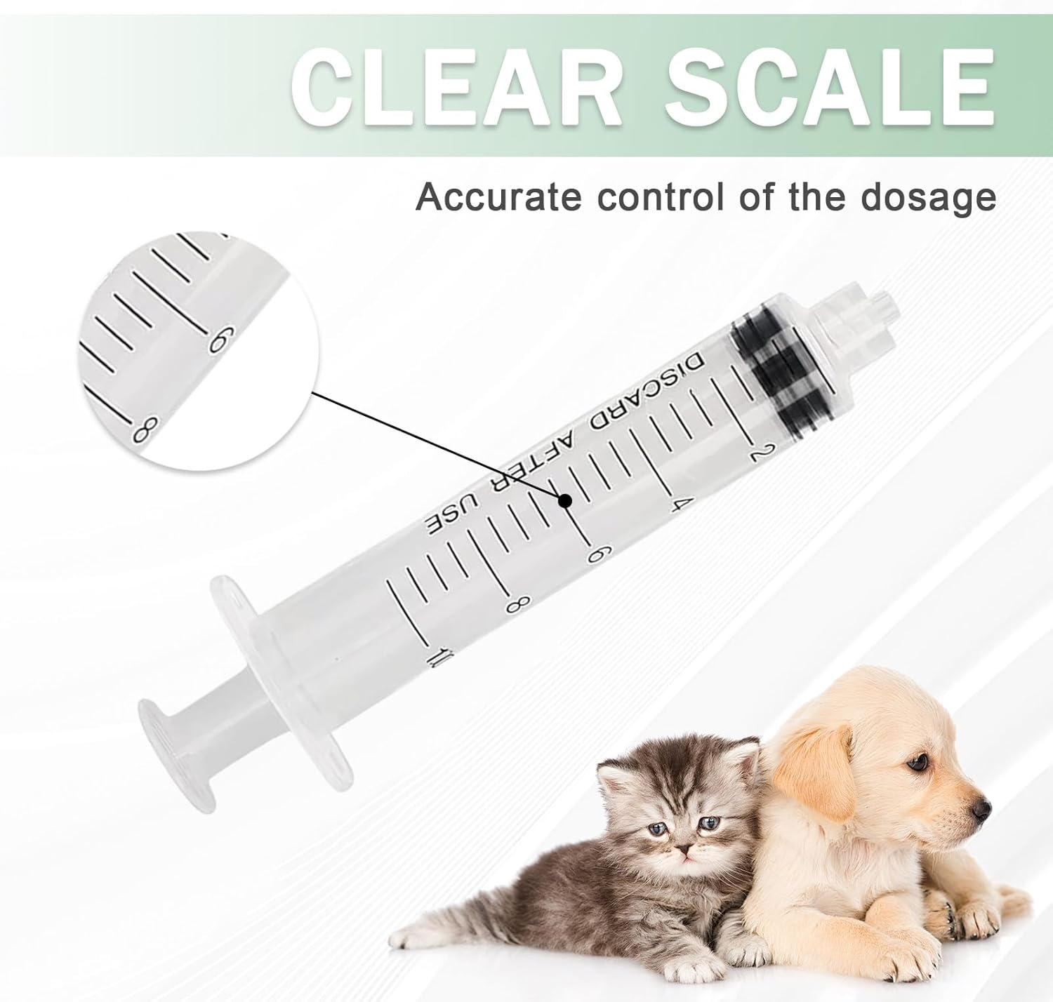 10Pcs Pet Nursing Bottle Set with Case, Including Feeding Bottle and Syringe with Nipples, Newborn Pet Feeding Nipple Set with 4 Pacifiers for Kittens, Rabbits, Puppies and Other Small Animals - B Kit image number 3