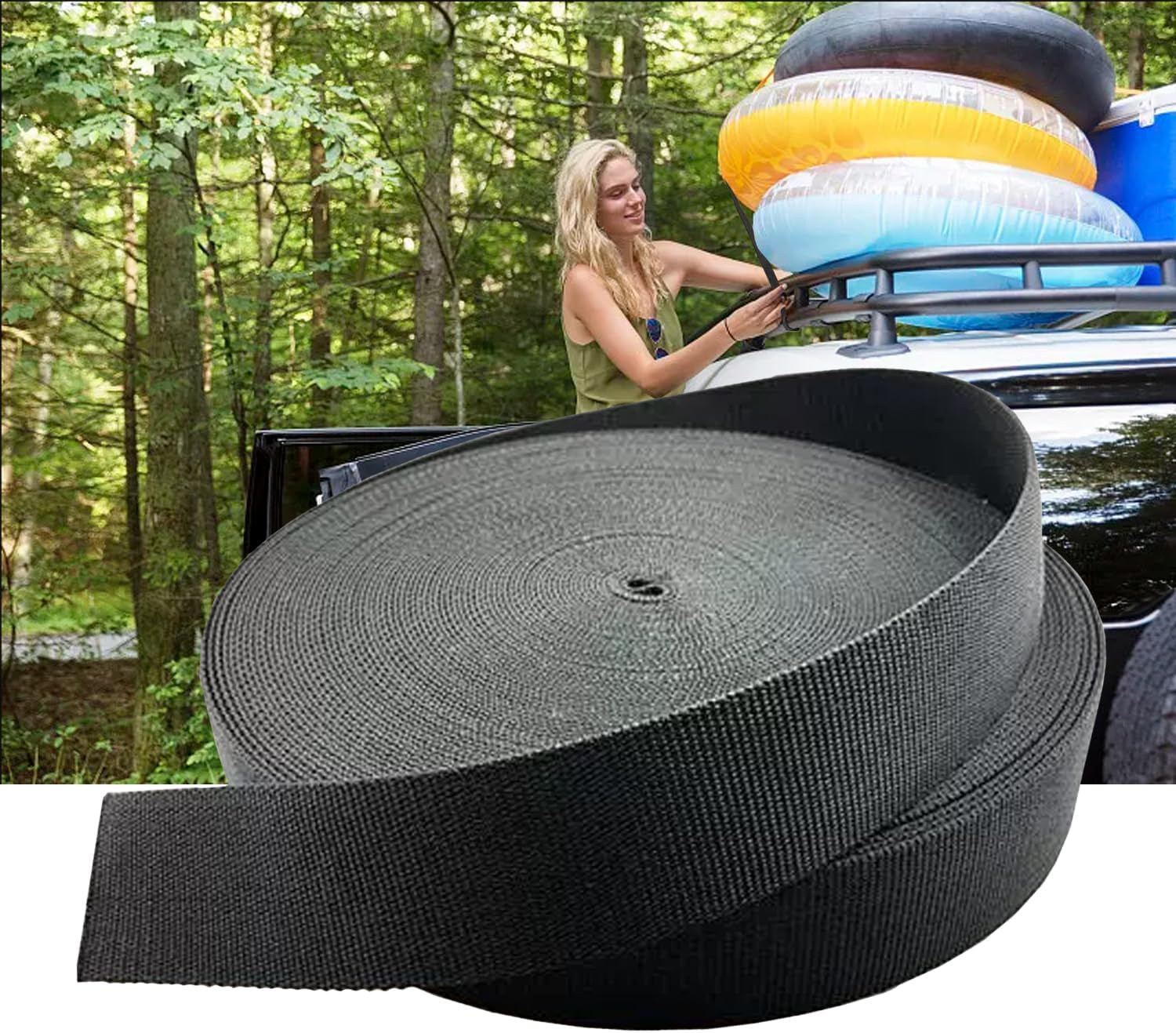 Nylon Cargo Tie down Sports Gym Bags Holder Belt Strap Travel Tied Kits 10M image number 6