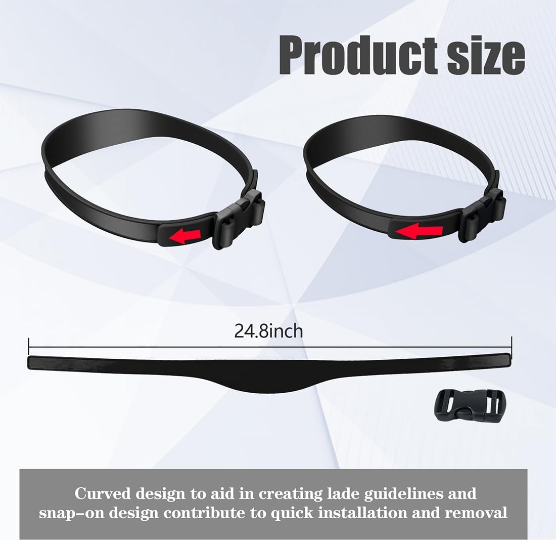 OQKAHIV 1Pcs Hair Cutting Set: Shaving Stencil, Curved Haircut Tape Made of Non-Slip Silicone for DIY Haircuts at Home, Perfect and Precise Trimming at Home image number 5