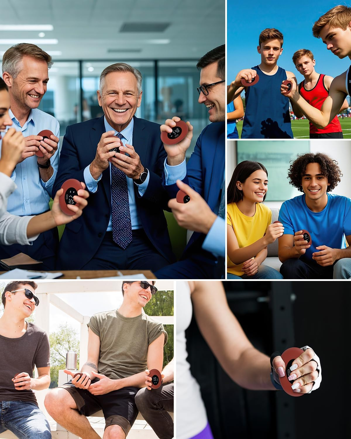 AMIR Hand Grip Strength Tester Trainer, Rechargeable Electronic Hand Dynamometer up to 395 Lbs Forearm - Gripper - Finger Grip Strengthener Exerciser, Stress Balls for Sport Home School Use image number 5