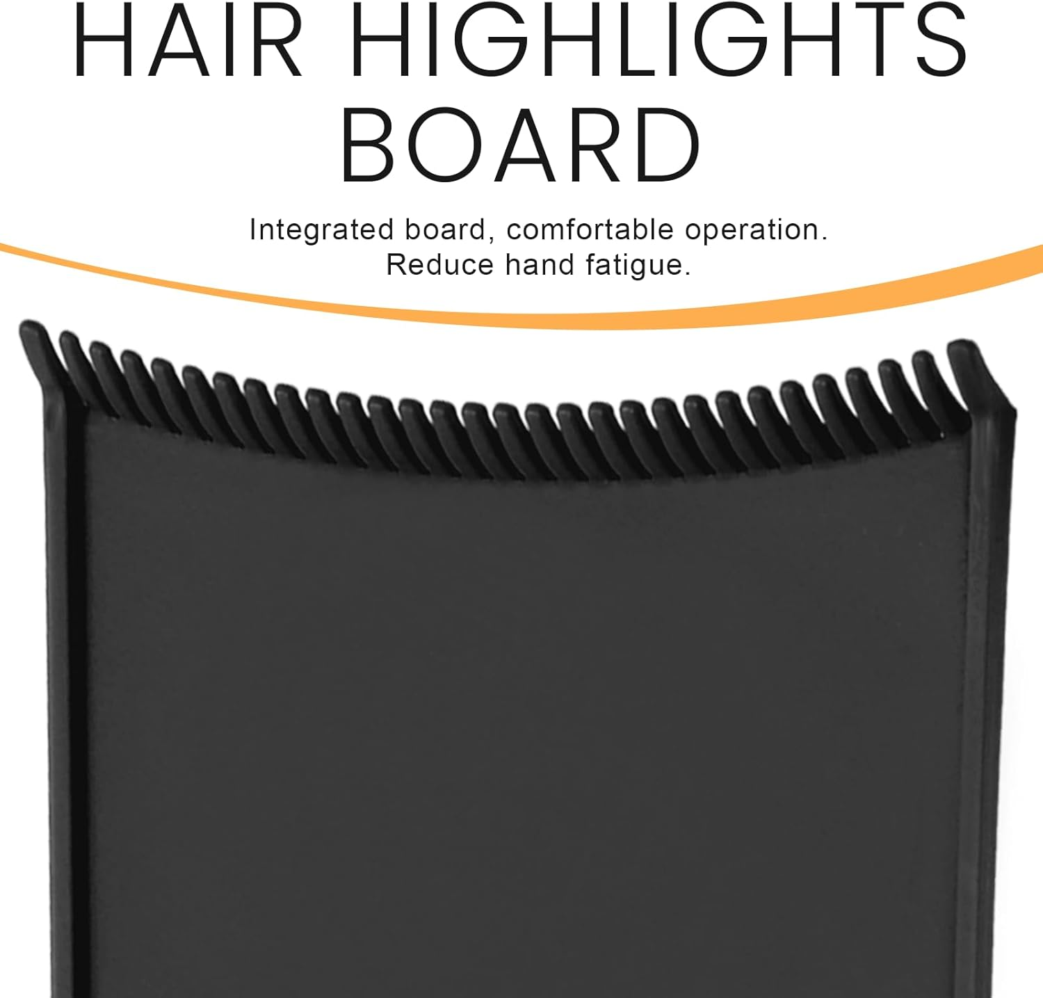 1 PCS Highlighting Board, Balayage Board Hair Coloring Paddle Balayage Highlighting Boards with Teeth, Hair Dye Tools Highlighting-Paddle for Barber Salon Hairstylist Hair-Dying Tools, Black image number 1