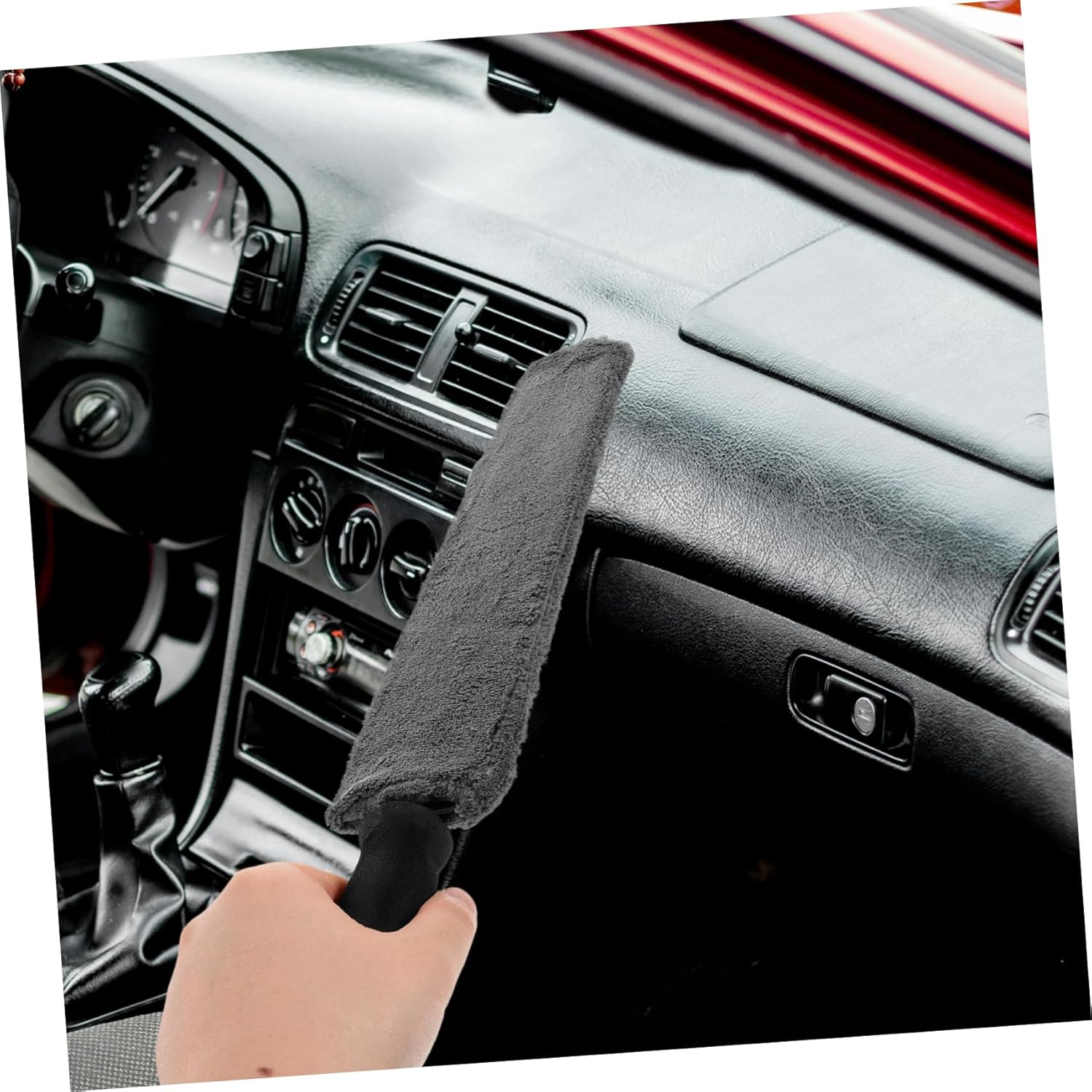 EXAOMBLE Car Cleaning Brush for Automotive Interior Detailing Soft Bristles for Dust Removal for Dashboard Vents and Crevices Car Care Detail Brush image number 1