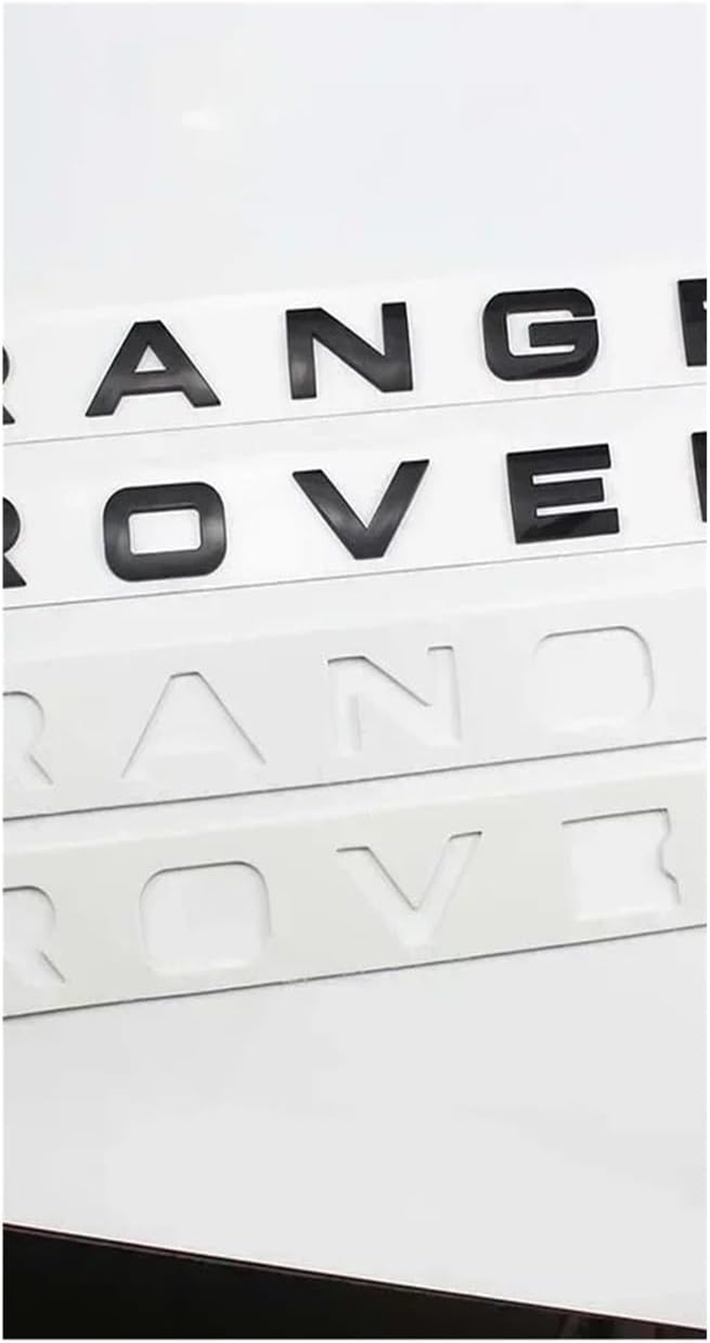 AQXYWQLL 3D Car Trunk Badge Front Hood Bonnet Emblem Logo Compatible with Sport Evoque Letters Sticker L320 L322 L494 L405 Accessories(Matte Silver) image number 2