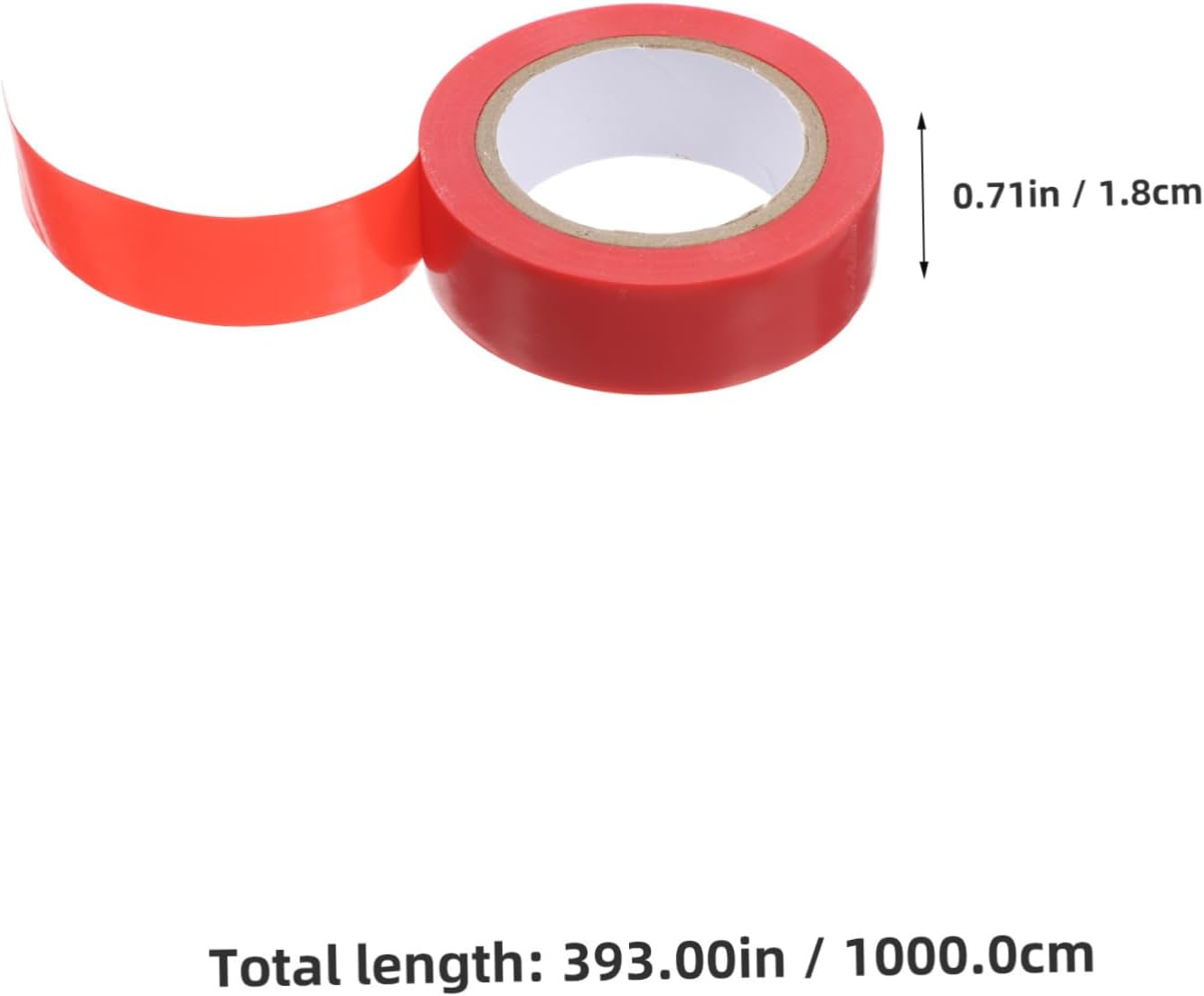 GARVALON 6Rolls Electrical Insulation Tape Flat Adhesive Wide Heat Resistant for Cable Management Home Automotive Electrician Wire Harness image number 1