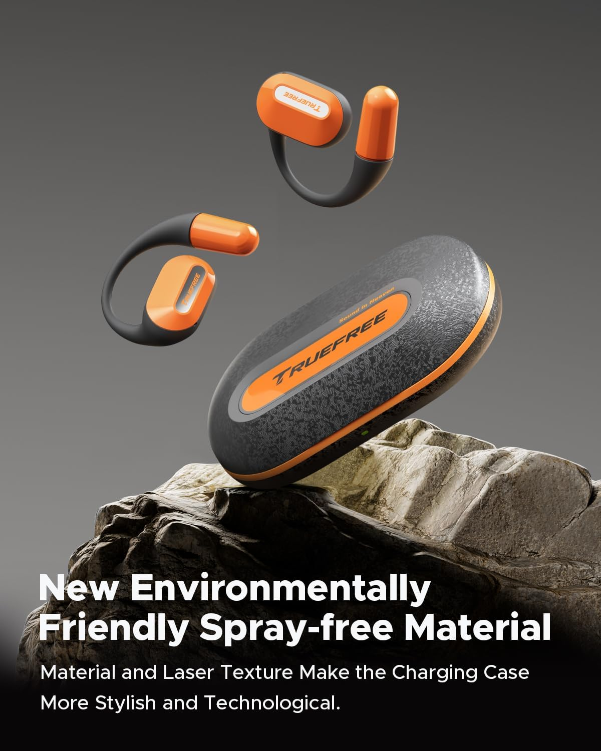 TRUEFREE O2 Open-Ear Bluetooth 5.3 Headphones, Air Conduction Wireless Earbuds, 22 Hrs Playtime, 15Mm Enhanced Bass, Four Mics Clear Calls, IPX5 Waterproof, Multipoint Connection,Comfortable Workout image number 4