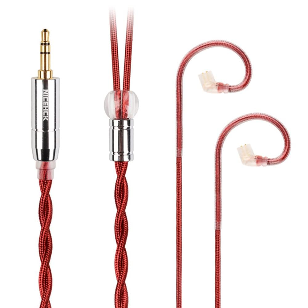 NICEHCK Redag in Ear Monitor Cable, 4N Pure Silver IEM Earphone Upgrade Cable, High Conductivity Copper Hifi Replacement Iems Audio Cord (3.5Mm 0.78Mm 2Pin) image number 5