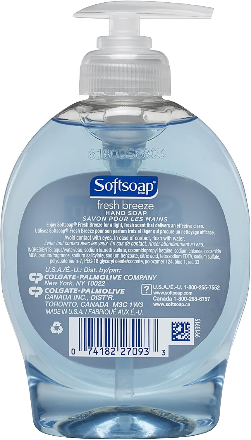 Softsoap Liquid Hand Soap, Fresh Breeze, 7.5 Fl Oz image number 3