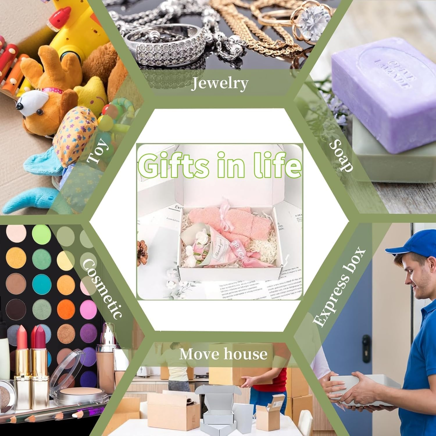 HIDOSNG White Corrugated Cardboard Shipping Boxes, 150X100X40Mm Mailing Cardboard Shipping Packaging Boxes for Small Business, Packing, Mailing, Storing, Posting (25PCS) image number 5