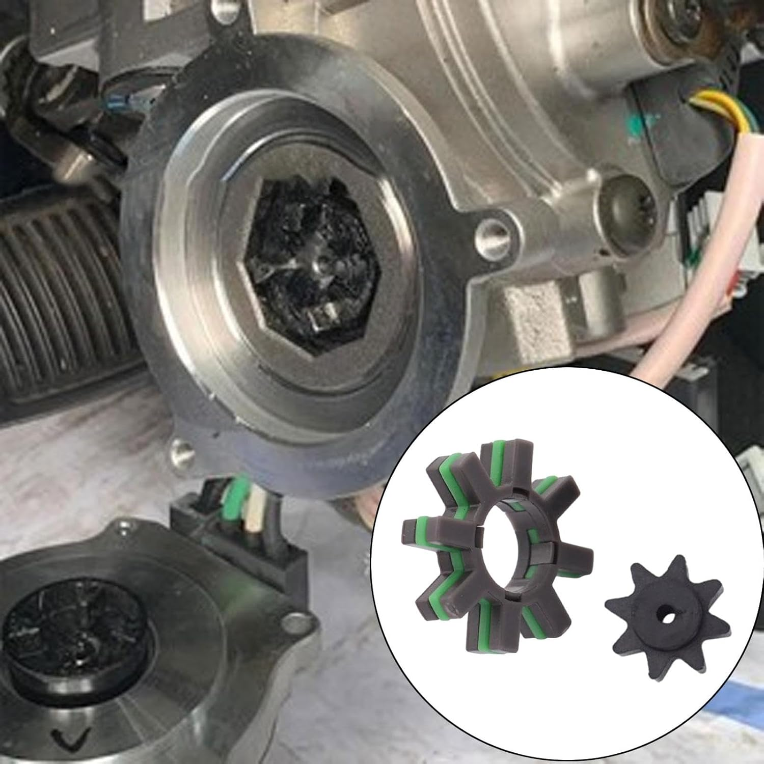 Jicsuxi 2 Pieces Damper Electric Power Steering Motor Shaft Kit Replacement Professional Replace Parts image number 3