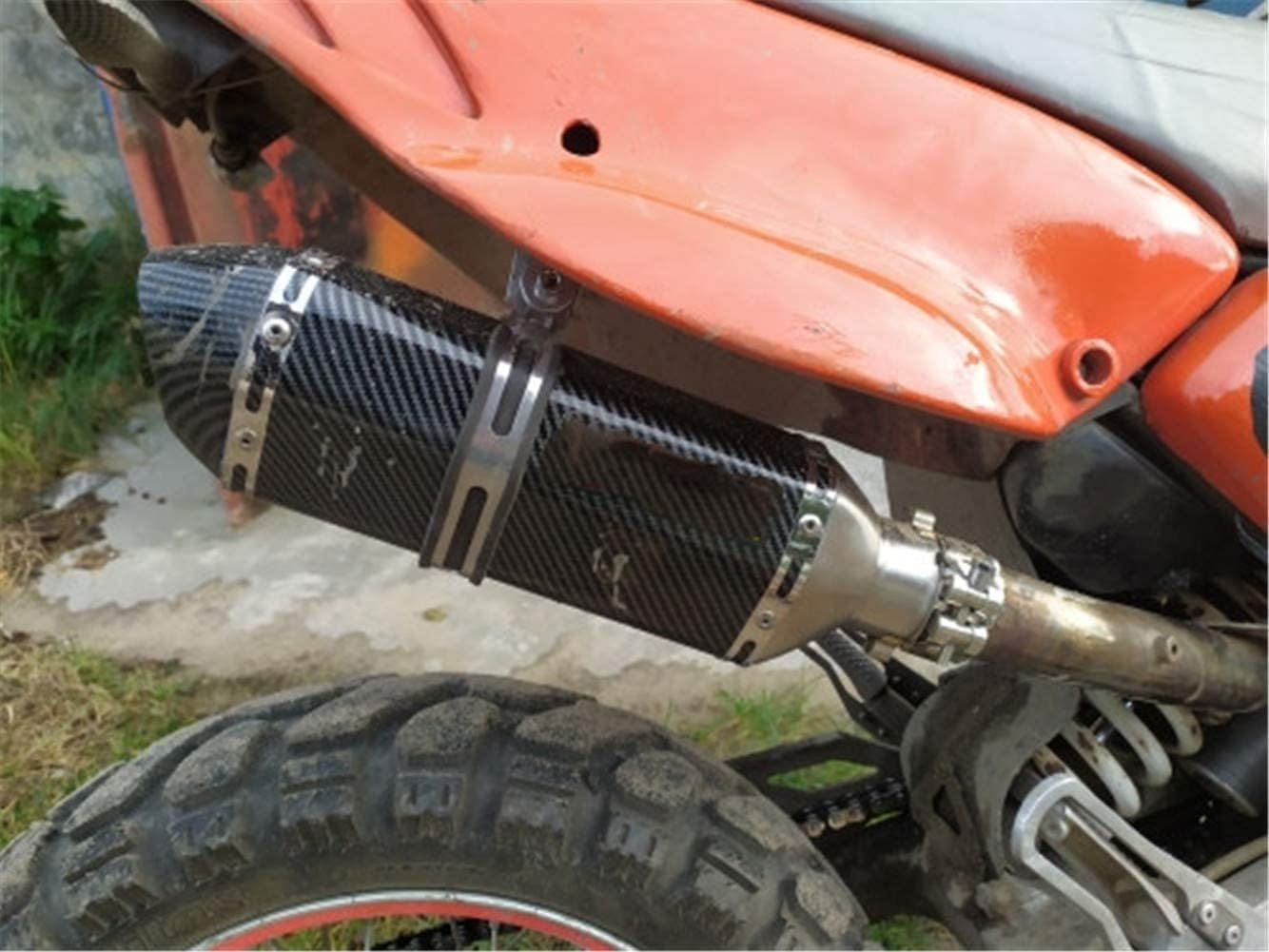 Exhaust Clamp Stainless Steel Exhaust Band Clamp Replacement for Motorcycle Water Hose Car Automotive Replacement Exhaust Clamps (48-51Mm) image number 1