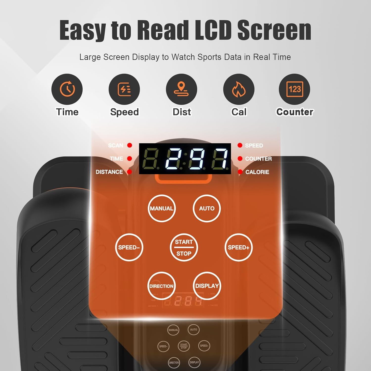 Advwin under Desk Elliptical Machine, Portable Electric Seated Pedal Exerciser for Seniors W/12 Adjustable Speed & 3 Auto Mode, Quiet Leg Exerciser Machine for Home Office with Non-Slip Pad & Display