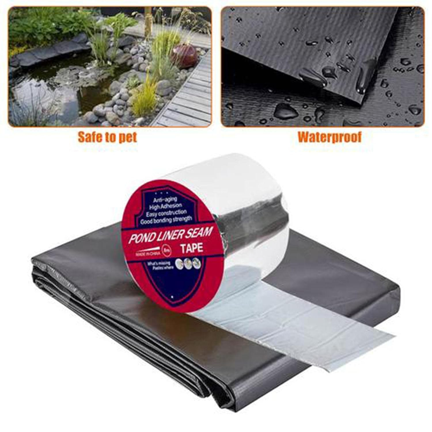 Generic Super Sticky Tape, Convenient Liner Seam Tape, Waterproof Double Sided Repair Tape, Self Adhesive Upgraded Tape, Underwater Repair Tape for Residential, Commercial and Industrial Uses, TSD7QO9IUIR5CQIUJO