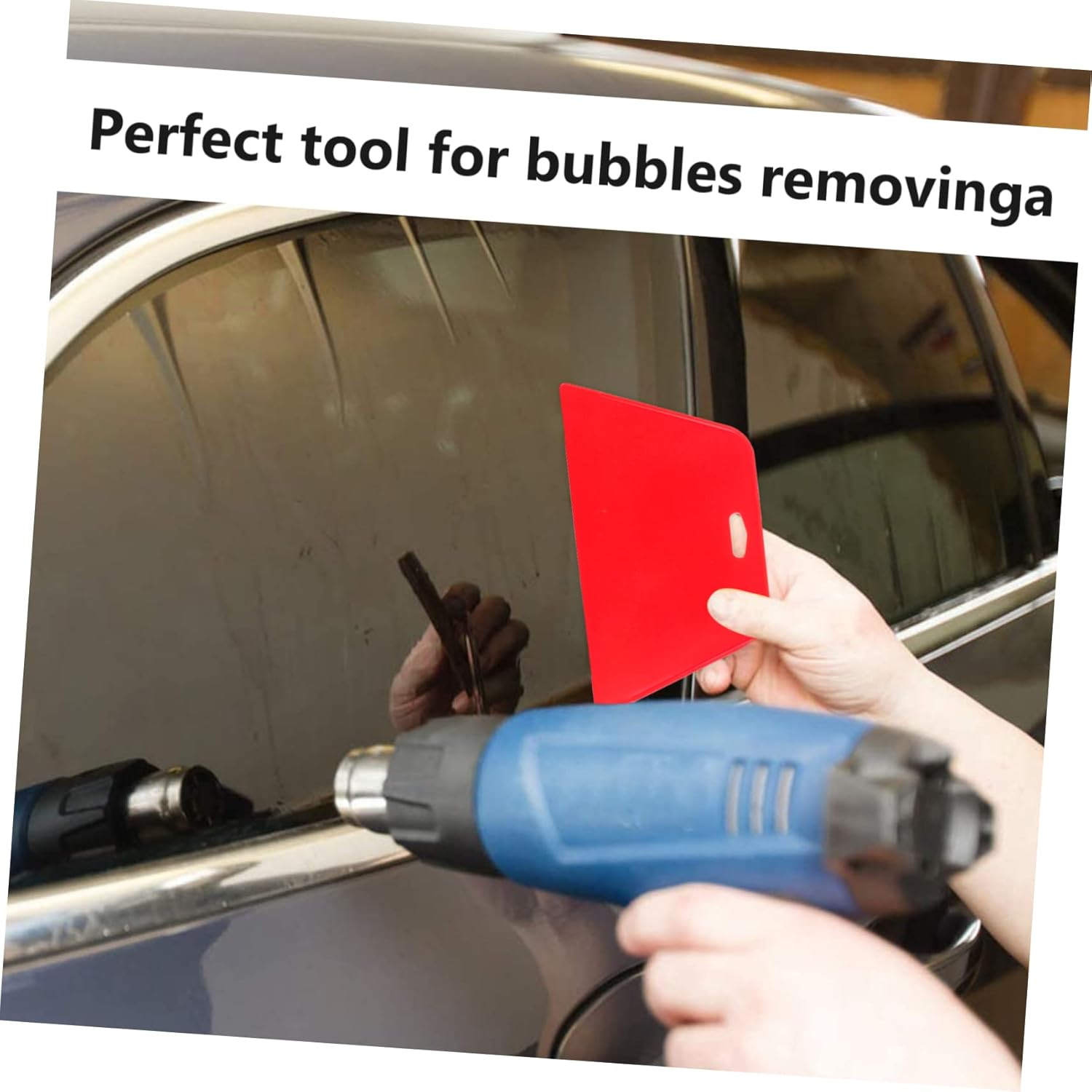 SWOOMEY 4 Pcs Window Tint Film Installing Squeegees Scraper Tools for Car Paint Protection Professional Applicators Kit Suitable for Automotive Film Application image number 2