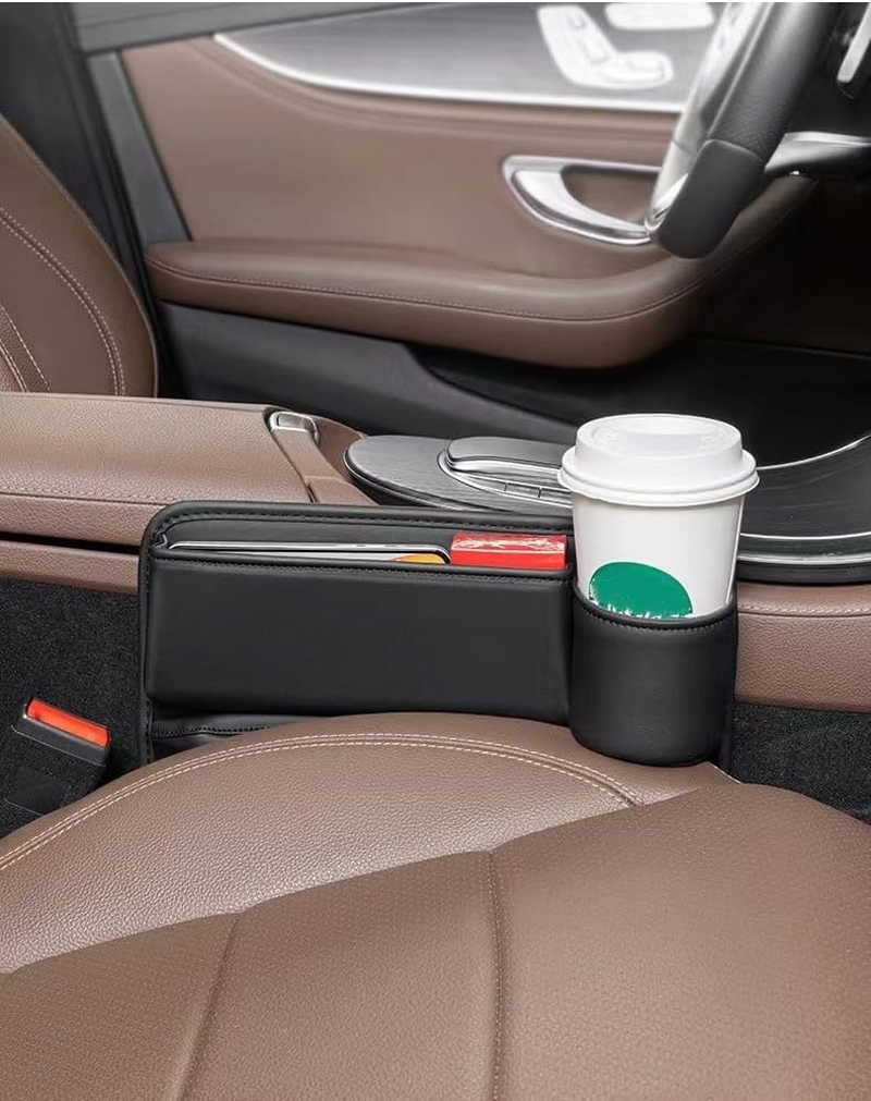 Car Seat Gap Filler,Car Seat Storage Box,Car Seat Gap Bag (Black Right 1) image number 6