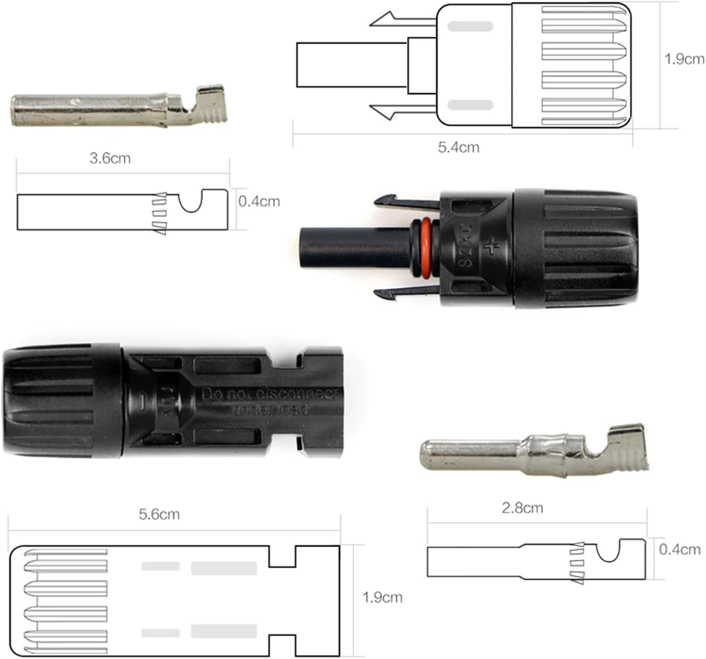 MC4 Connectors for IP67 MC4 Solar Panel 30A Line Plug Socket Male & Female 5 Pairs Solar Vehcle Automotive image number 5