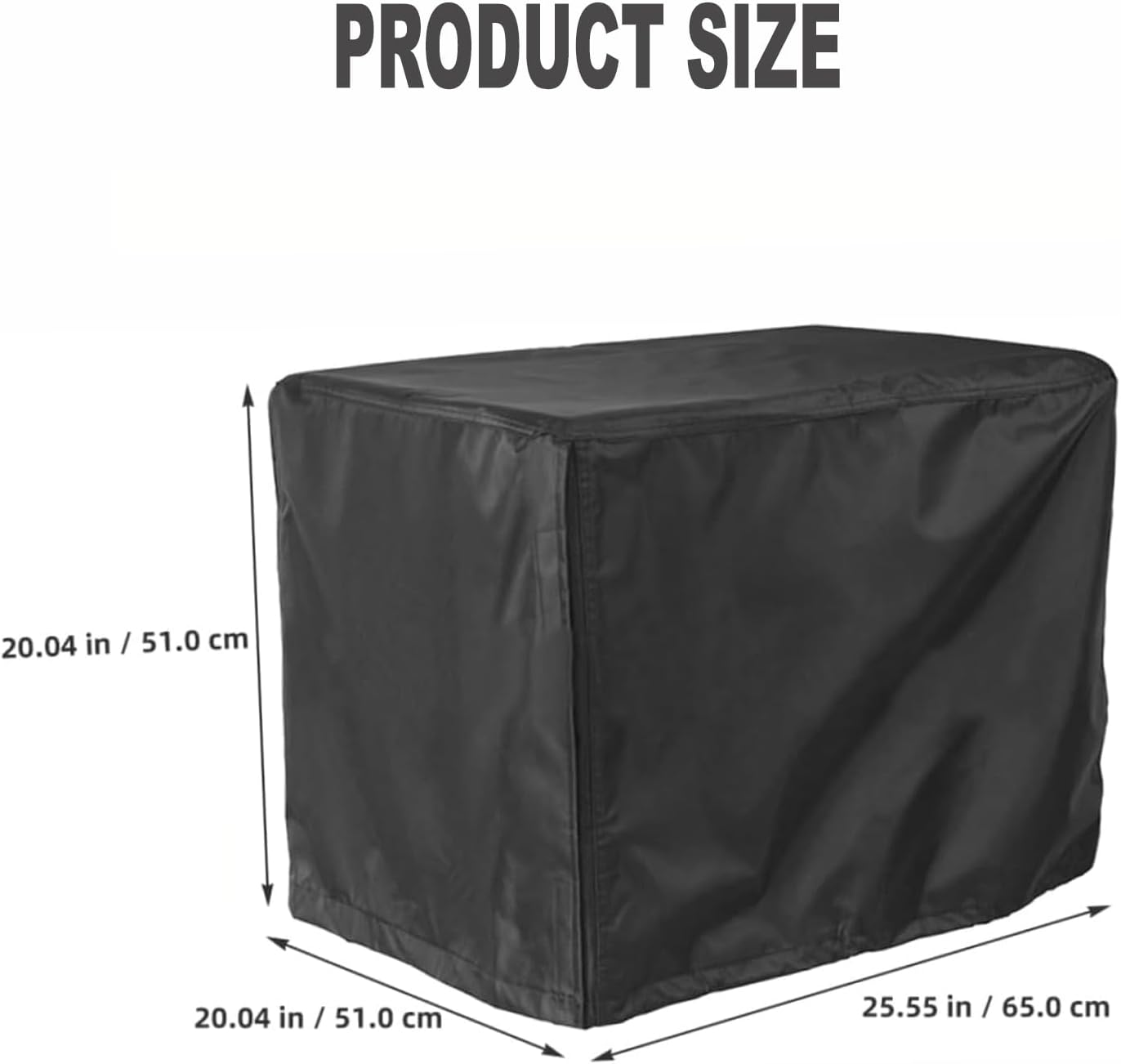 BEANPRECOY Outdoor Generator Cover 65X51X51Cm, Universal Waterproof & Dustproof Generator Protect Cover with Coating, Heavy Duty Sun Shade Cover for Outdoor Most Generators image number 1