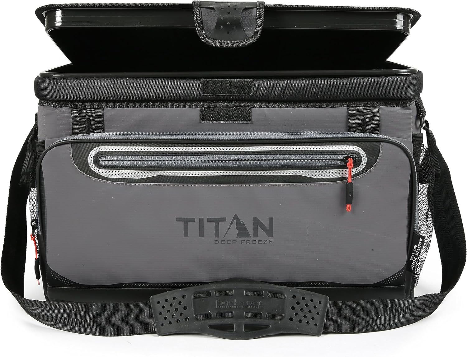 Arctic Zone Titan Deep Freeze Zipperless Hardbody Coolers - Sizes: 9, 16, 30 and 48 Can - Colors: Navy, Moss, Process Blue, Pine, Citrus, Gray, Blue Lagoon image number 6