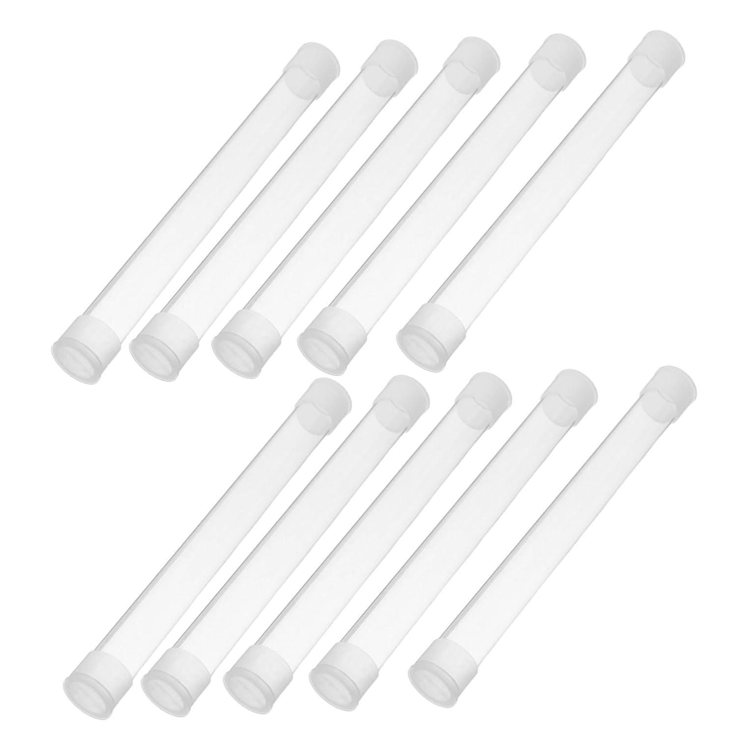 10Pcs Thermometer Storage Tubes Protective Plastic Organizer Case for Travel and Home Use round Container for Safe Handling and Drop Protection image number 6