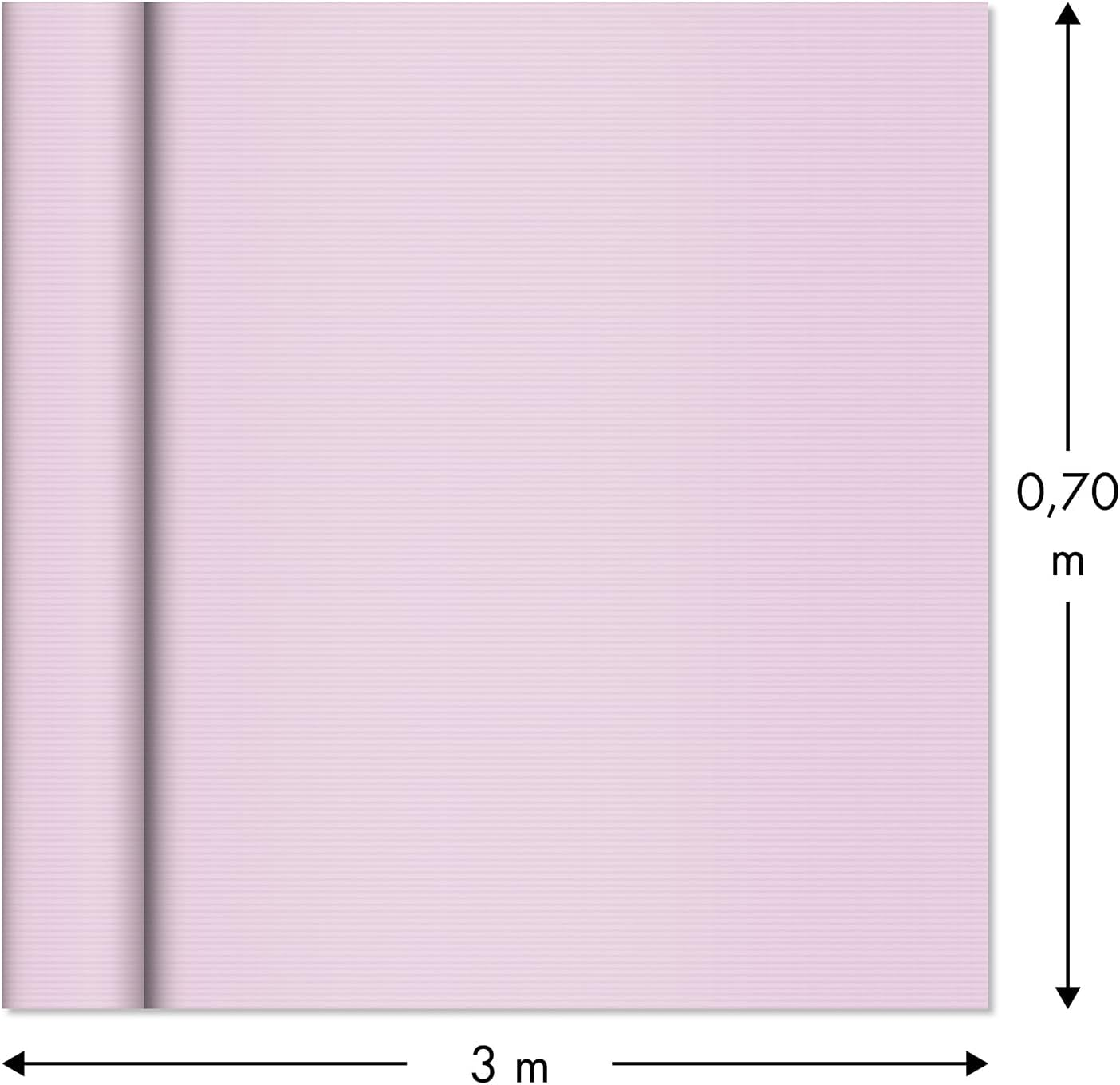 Clairefontaine 95733C - Box of 10 Rolls of Recycled Kraft Paper 3 X 0.70 M 65 G, Ideal for Crafts and Gifts, 1 Box, Pink - Pink image number 2