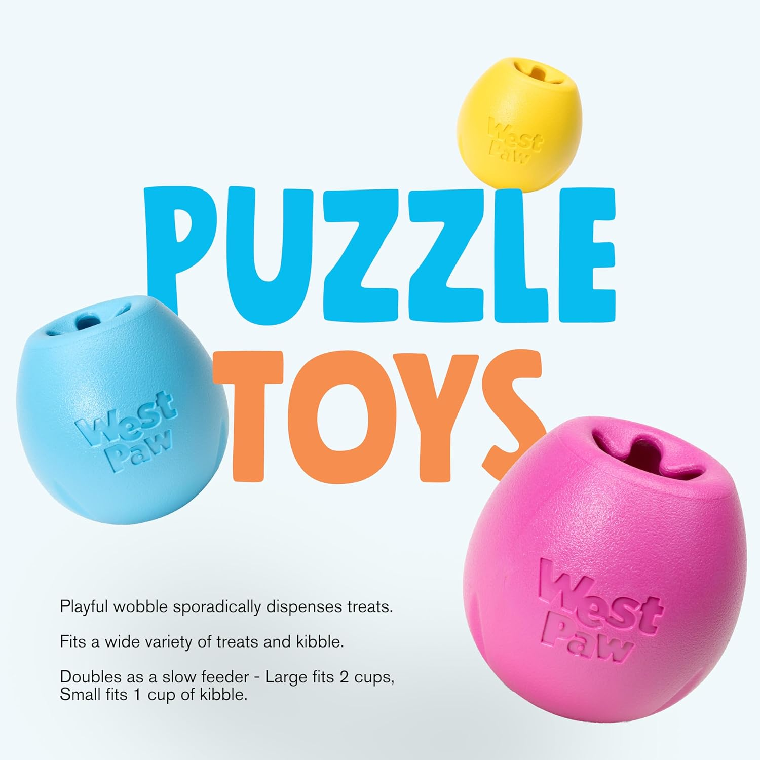 Rumbl Treat Dispensing Dog Toy (Melon) - Large image number 2