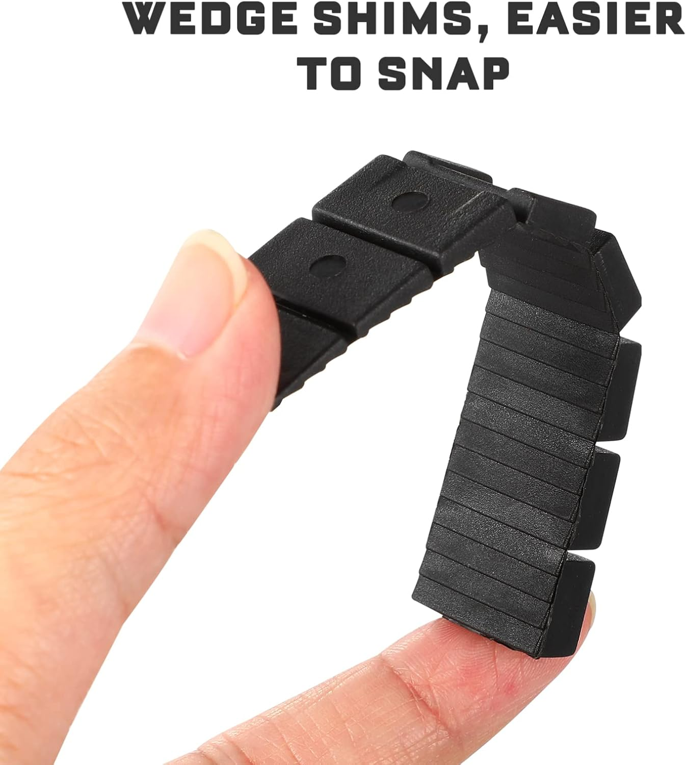 TEHAUX Furniture Leveling Shims, Plastic Level Wedge Anti-Slip Bed Shims Wedge Levelers for Home Improvement Leveling Bookcases, Sofas, Tables, Bookshelves, 20Pcs image number 4