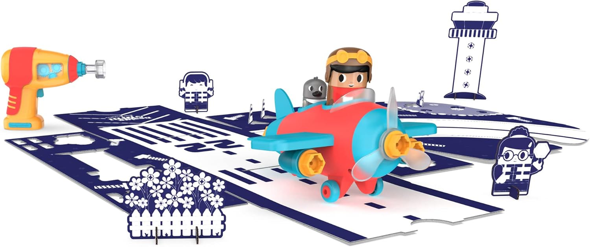 Educational Insights Design & Drill Bolt Buddies Plane image number 5