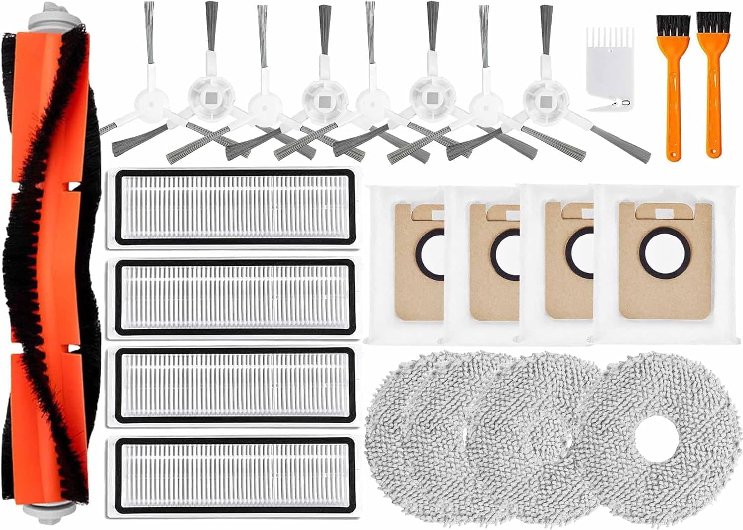 YBVABE Replacement Accessories Kit Compatible with Dreame L10S Ultra/Xiaomi X10+Robot Vacuum 【Not for L10S Pro Ultra Heat / L10S Ultra Gen2 】 （ 24Pack） image number 6