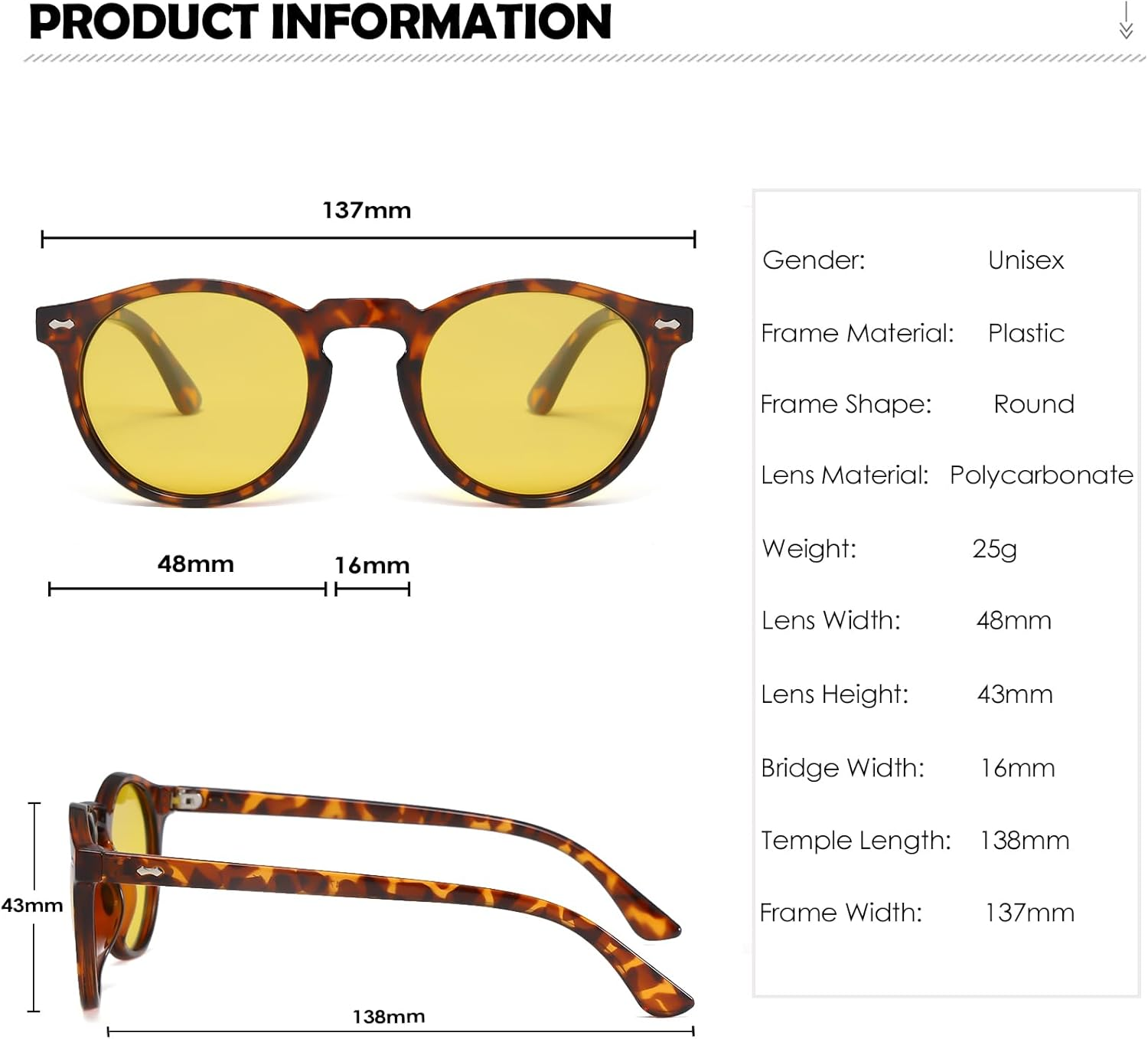 Long Keeper Retro round Polarised Sunglasses Mens Womens Small Circle Sunglasses Classic Vintage Shades Driving round Sun Glasses UV400 Protection - Clear Frame Blue Lens image number 4