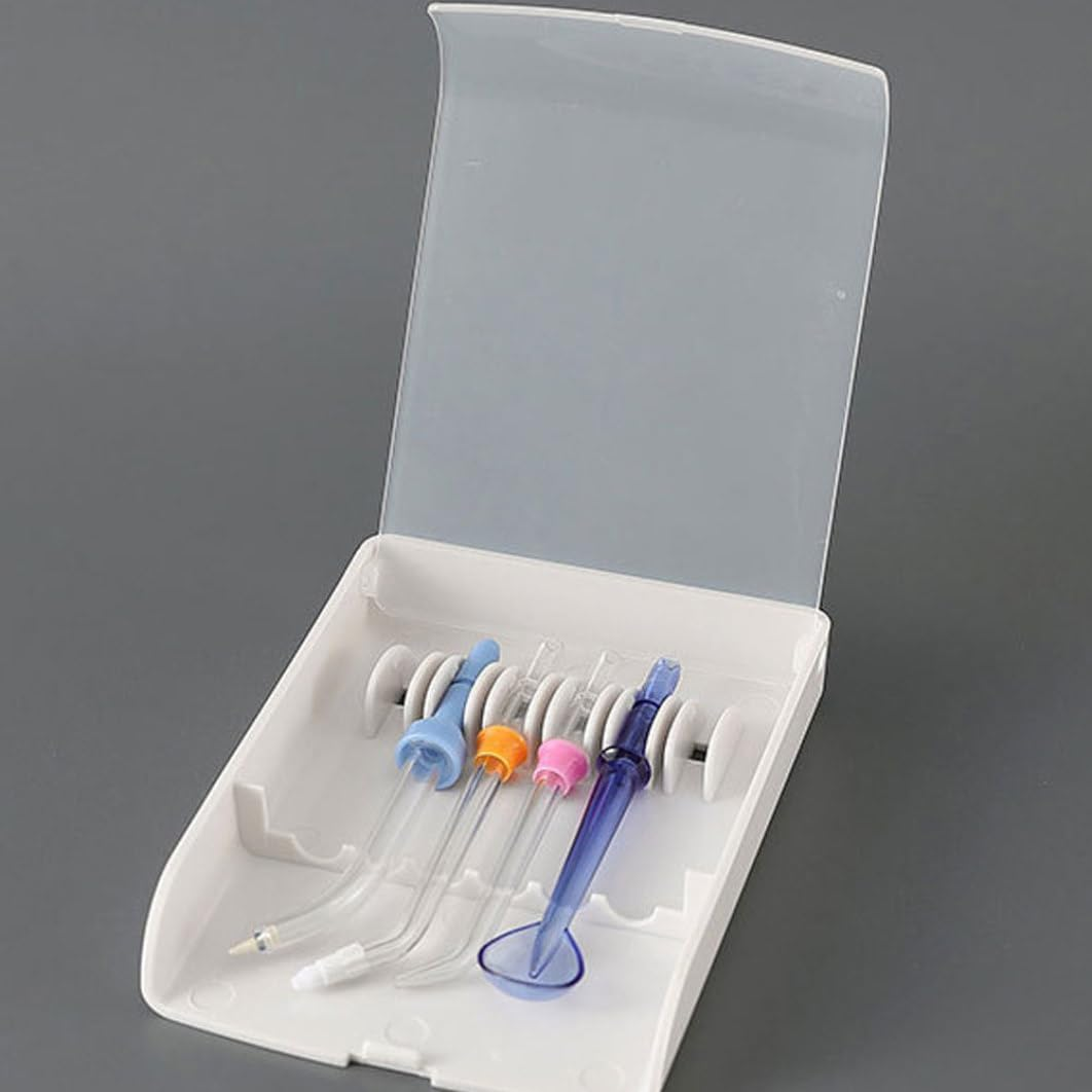 Water Flosser Tips Storage Case, 5.3Inch Clear Irrigator Replacement Nozzle Organizer (No Tips Included) image number 6