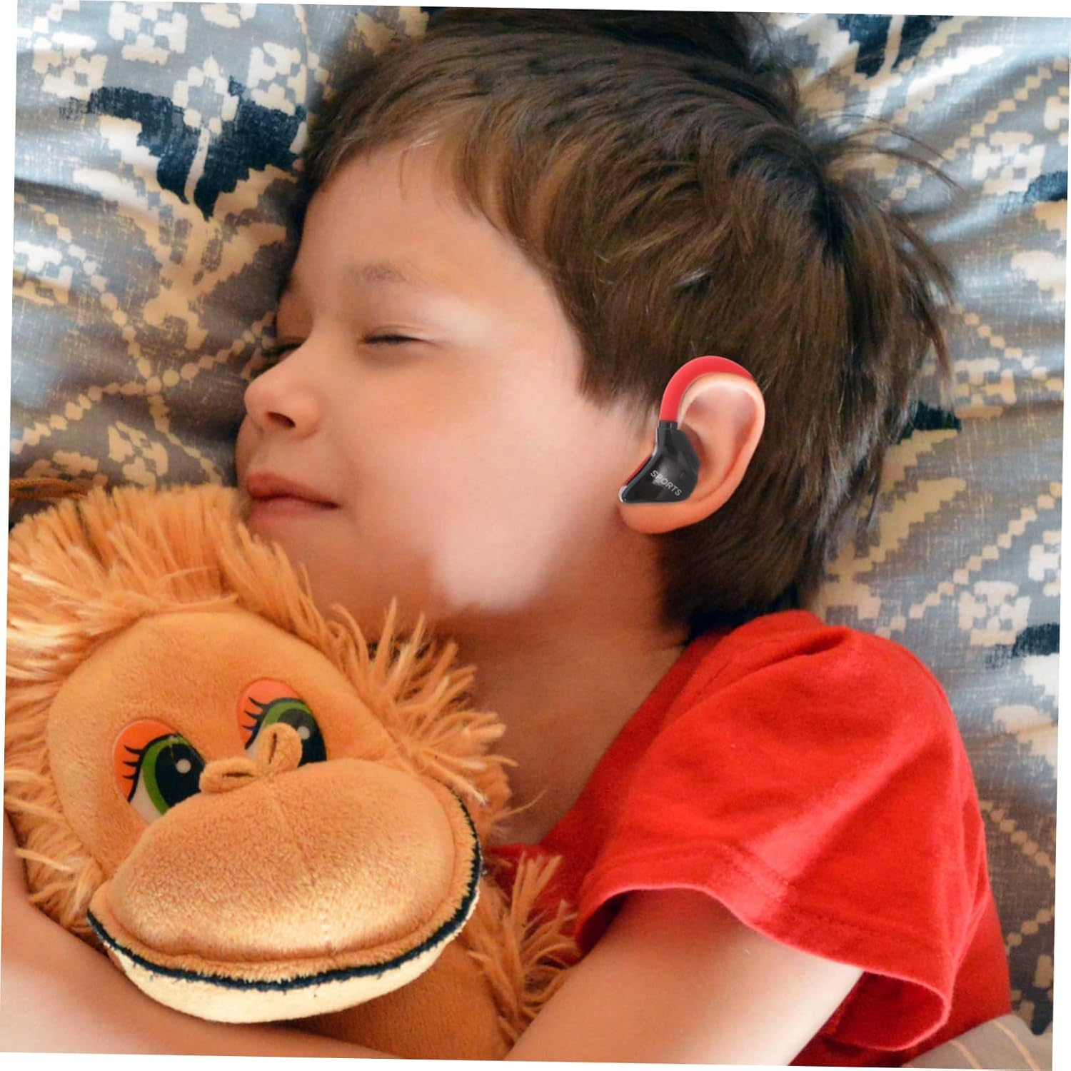 HONMEET Ear Earbuds Fit for Sports Running and Gym Comfortable Hanging Headset with Stereo Sound and Easy Control for Smartphones image number 1