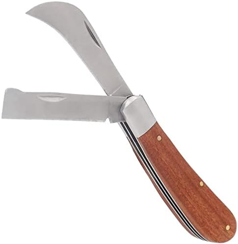 Grafting Garden Knife - Grafting Knife with 2 Grafting Tape, Stainless Steel Double Blade Grafting Knife with Grafting Tape, Flexible Grafting Kit image number 5