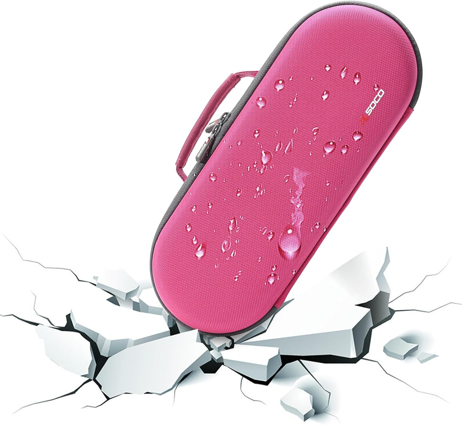 RLSOCO Travel Case for Dyson Supersonic Hair Dryer, Fits for Dyson Supersonic Origin/Nural Intelligent, Lightweight and Compact Design - Pink (Case Only)