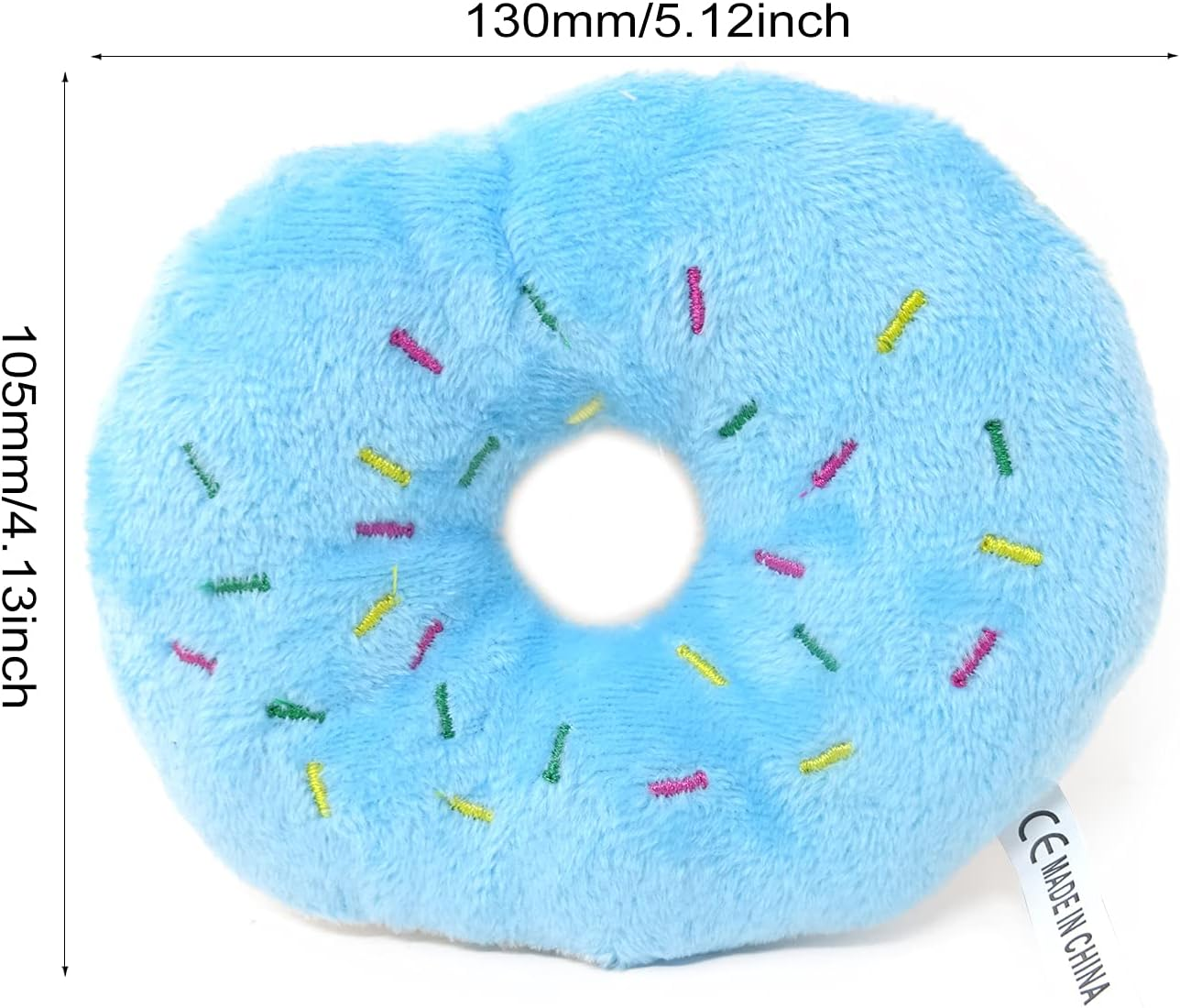 HONBAY 3PCS Donut Shape Plush Cat Catnip Toys Kitten Interactive Pillows Cat Gifts for Cat Lovers image number 1