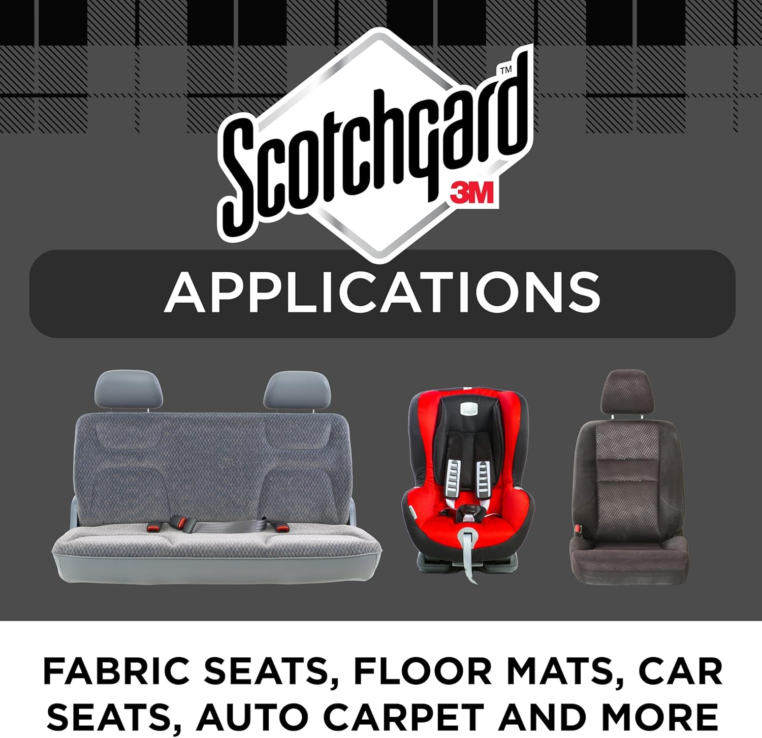 Scotchgard Auto Fabric & Carpet Water Shield, 20 Ounces (Two, 10 Ounce Cans)