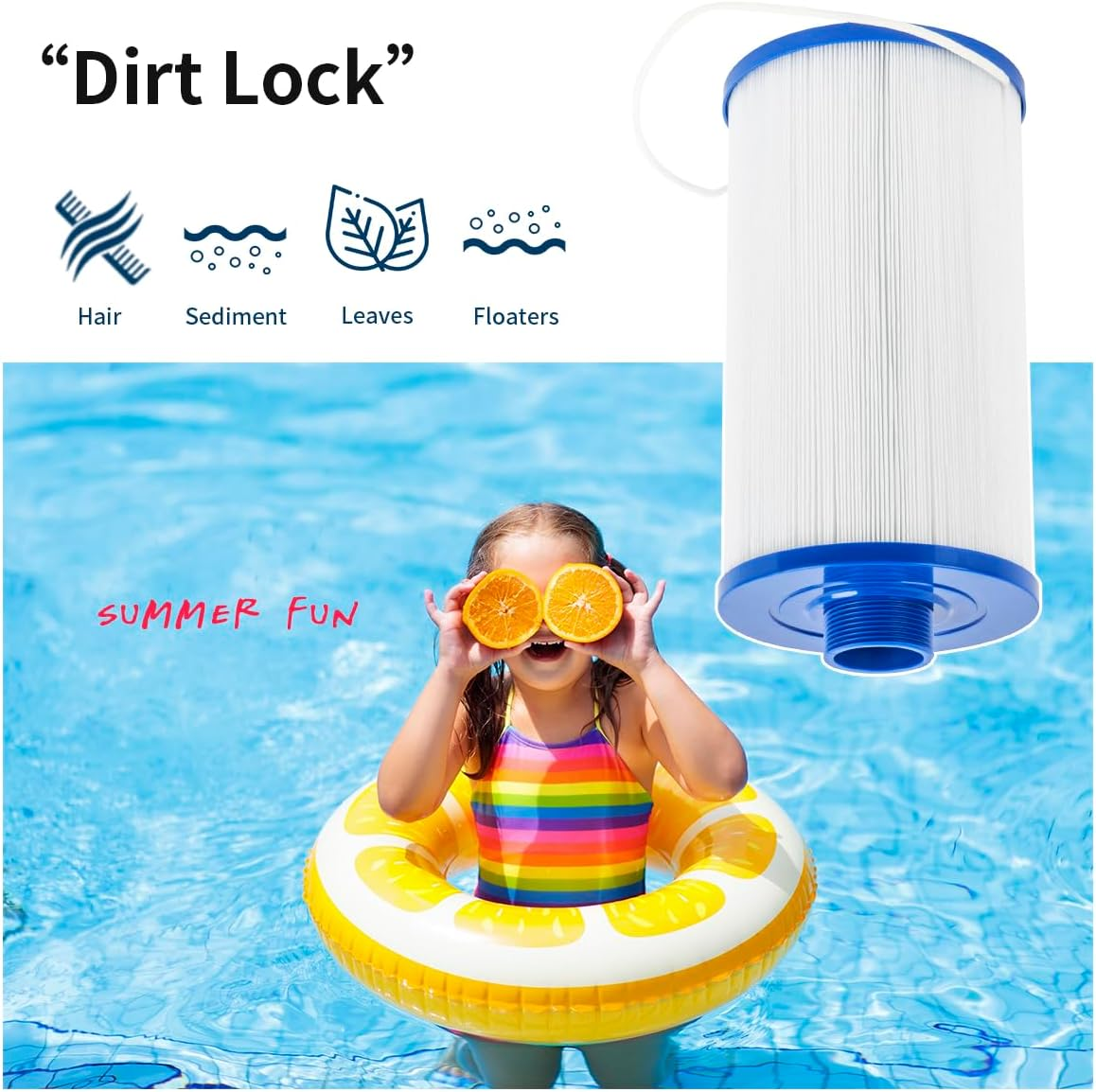 Wuyan Replacement Spa Filter Cartridges Compatible with Watkins 303279, 5CH-37, PFF42TC-P4, 78460, Fc-2402,Lifesmart, Freeflow, Aquaterra, Fantasy,Simplicity Hot Tub Filter image number 4