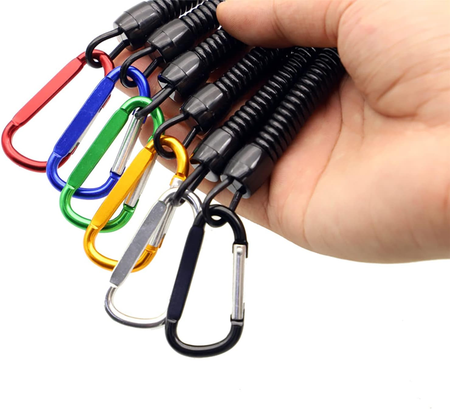 Fishing Lanyards Boating Multicolor Fishing Ropes Secure Pliers Lip Grips Tackle Fish Tools 6Pcs(Color Ramdon) image number 4