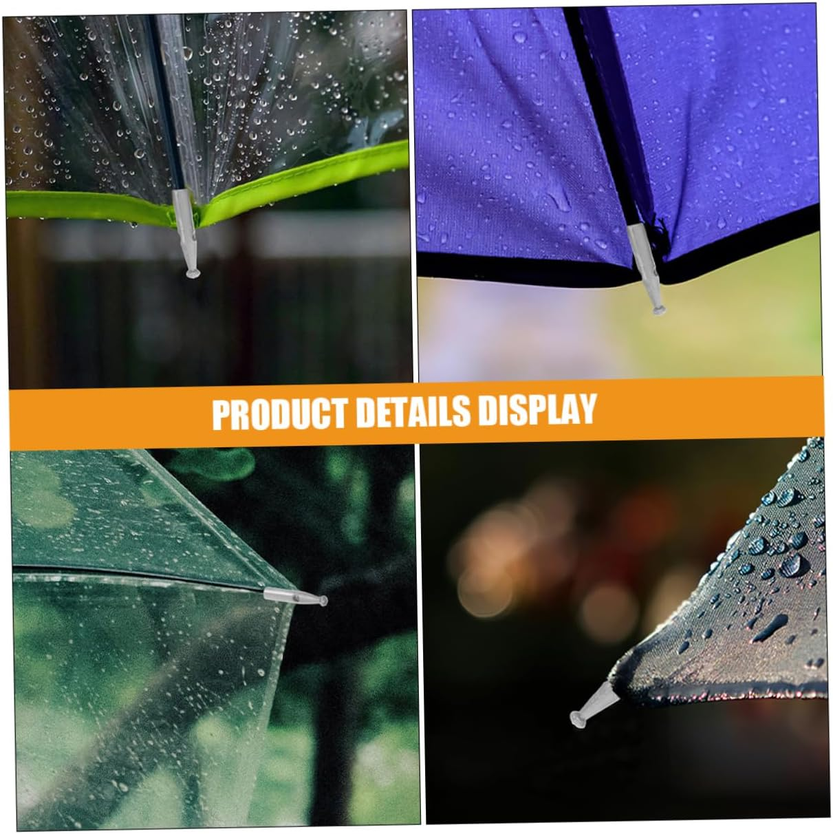 BESPORTBLE Umbrella Tail Beads Repair Parts 20Pcs 3Mm Hole Plastic Small Rain Umbrella Tail Beads Anti-Wear for Outdoor Use image number 3